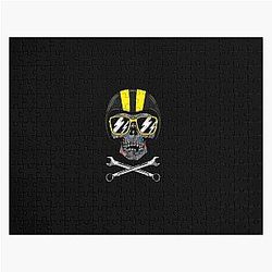 Speed Racer Shirt or Motorcycle T-Shirt - Mexican Sugar Skull with Speed Racer Helmet - Limited Edition Perfect Gift - Speed Racer Jigsaw Puzzle