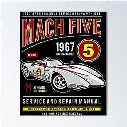 Mach 5 Speed Racer Poster