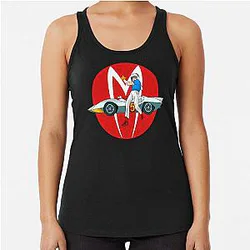 90s Speed Racer as Mach 5 Racerback Tank Top