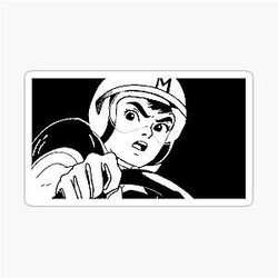 Speed Racer Black Design Sticker
