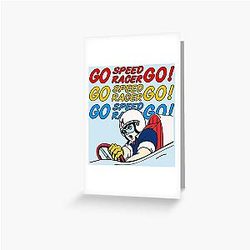 Go Speed Racer! Greeting Card