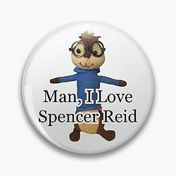 Man I love Spencer Reid meme Pin