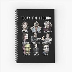 Spencer Reid Matthew Gray Gubler Funny Spiral Notebook