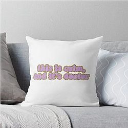 Calm and its Doctor Spencer Reid Throw Pillow