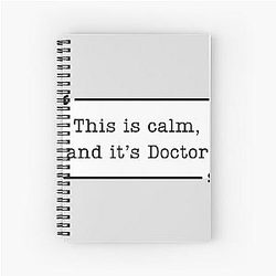 Criminal Minds Spencer Reid Quote This is calm It's Doctor Spiral Noteobook