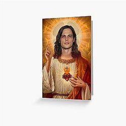 Spencer Reid in his Jesus era greeting card