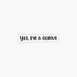 Spencer Reid Genius Sticker