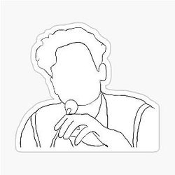 And Doctor Spencer Reid Outline Sticker