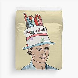 Spencer Reid Birthday Hat Duvet Cover