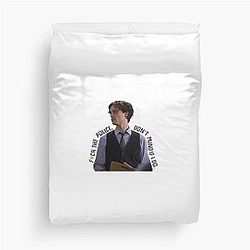 Spencer Reid Sticker Duvet Cover