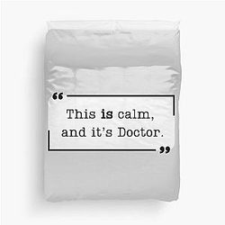 Criminal Minds Spencer Reid Quote Doctor Duvet Cover