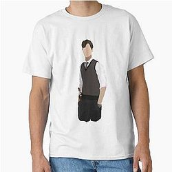 Spencer Reid Matthew Gray Gubler Criminal Minds Sillouette Art Classic T-Shirt
