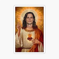 Spencer Reid in his Jesus era sticker