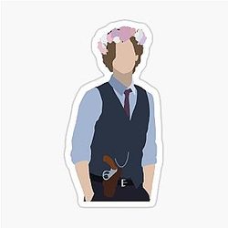Dr. Spencer Reid - Flower Crown Sticker