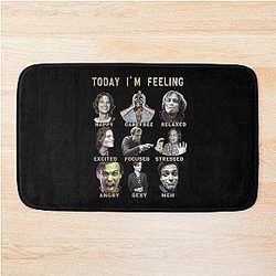 Spencer Reid - Matthew Gray Gubler - Funny Feelings - Gold Bath Mat