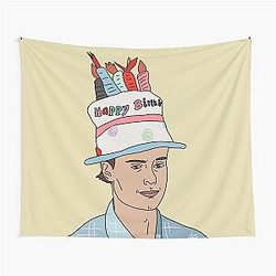 Spencer Reid birthday hat Tapestry