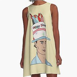Spencer Reid birthday hat A-Line Dress
