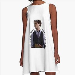 Spencer Reid Sticker A-Line Dress