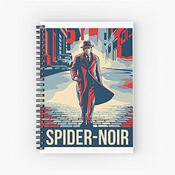 Spider-Noir Detective Vintage Comic Aesthetic 2026 Spiral Notebook