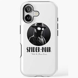 Spider-Noir Detective Vintage Comic Aesthetic iPhone Case