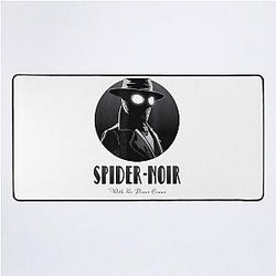 Spider Noir Detective Vintage Comic Aesthetic Desk Mat