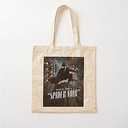 Spider Noir Detective Vintage Aesthetic 2026 Cotton Tote Bag