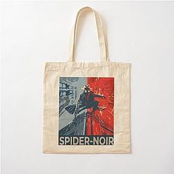 Spider Noir Detective Vintage Comic Aesthetic Cotton Tote Bag