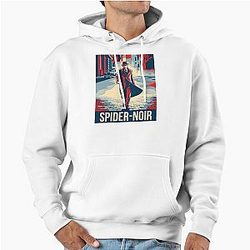 Spider Noir Detective Vintage Comic Aesthetic 2026 Pullover Hoodie