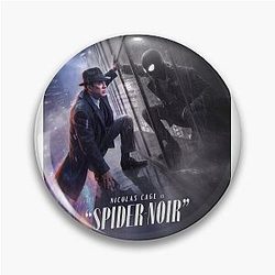 Spider-Noir Detective Vintage Comic Aesthetic Pin