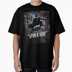 Spider Noir Detective Vintage Comic Aesthetic 2026 Oversized T-Shirt