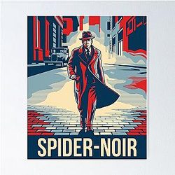 Spider-Noir Detective - Vintage Comic Aesthetic Poster 2026