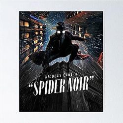 Spider Noir Detective Vintage Comic Aesthetic Poster 2026