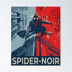 Spider Noir Detective - Vintage Comic Aesthetic Poster