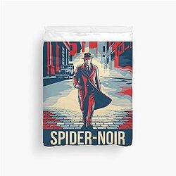 Spider Noir Detective Vintage Comic Aesthetic 2026 Duvet Cover