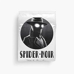 Spider Noir Detective Vintage Comic Aesthetic Duvet Cover 2026