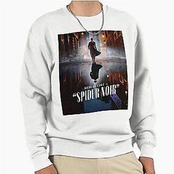 Spider-Noir Detective Vintage Comic Aesthetic Pullover Sweatshirt 2026