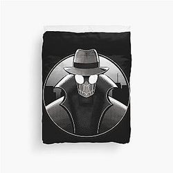 Spiderverse Black and White Universe Duvet Cover
