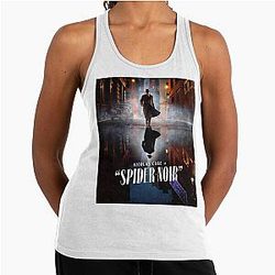 Spider-Noir Detective Vintage Comic Aesthetic Racerback Tank Top 2026