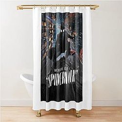 Spider-Noir Detective - Vintage Comic Aesthetic Shower Curtain