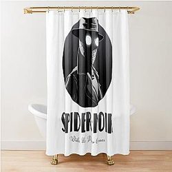 Spider Noir Detective  Vintage Comic Aesthetic Shower Curtain