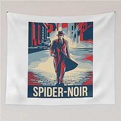 Spider Noir Detective - Vintage Comic Aesthetic Tapestry 2026