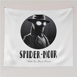 Spider Noir Detective- Vintage Comic Aesthetic 2026 Tapestry