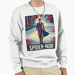 Spider-Noir Detective Vintage Comic Aesthetic Pullover Sweatshirt 2026