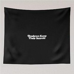 Shadows Keep Their Secret - Spider Noir Art Tapestry