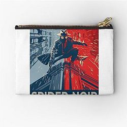 Spider-Noir Detective - Vintage Comic Aesthetic zipper pouch 2026
