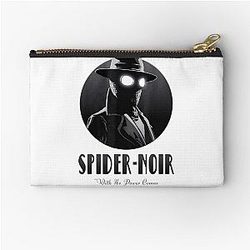 Spider Noir Detective Vintage Comic Aesthetic Zipper Pouch