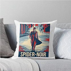 Spider Noir Detective Vintage 2026 Throw Pillow