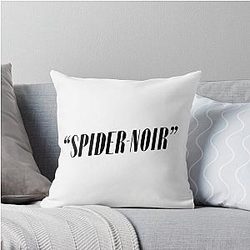 Spider Noir Throw Pillow
