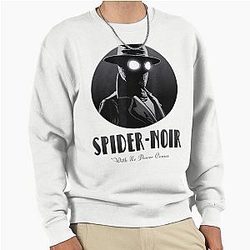 Spider Noir Detective - Vintage Comic Aesthetic Pullover Sweatshirt