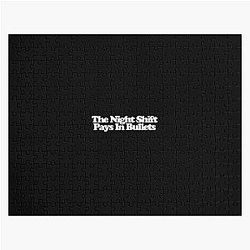 The Night Shift Pays in Bullets Spider Noir Art Jigsaw Puzzle